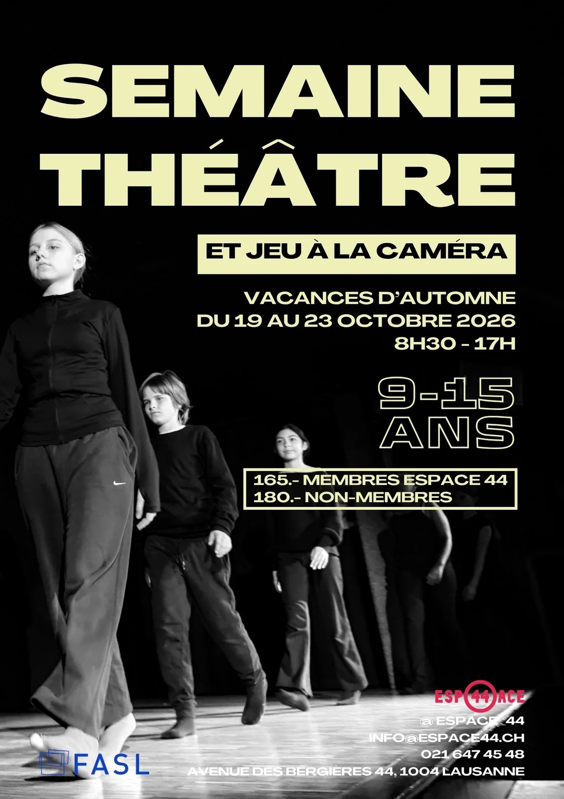 Semaine théâtre et jeu à la caméra